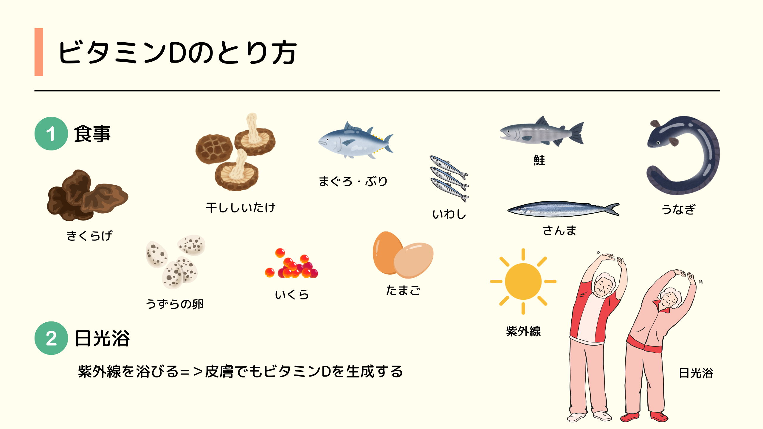 ビタミンDのとり方