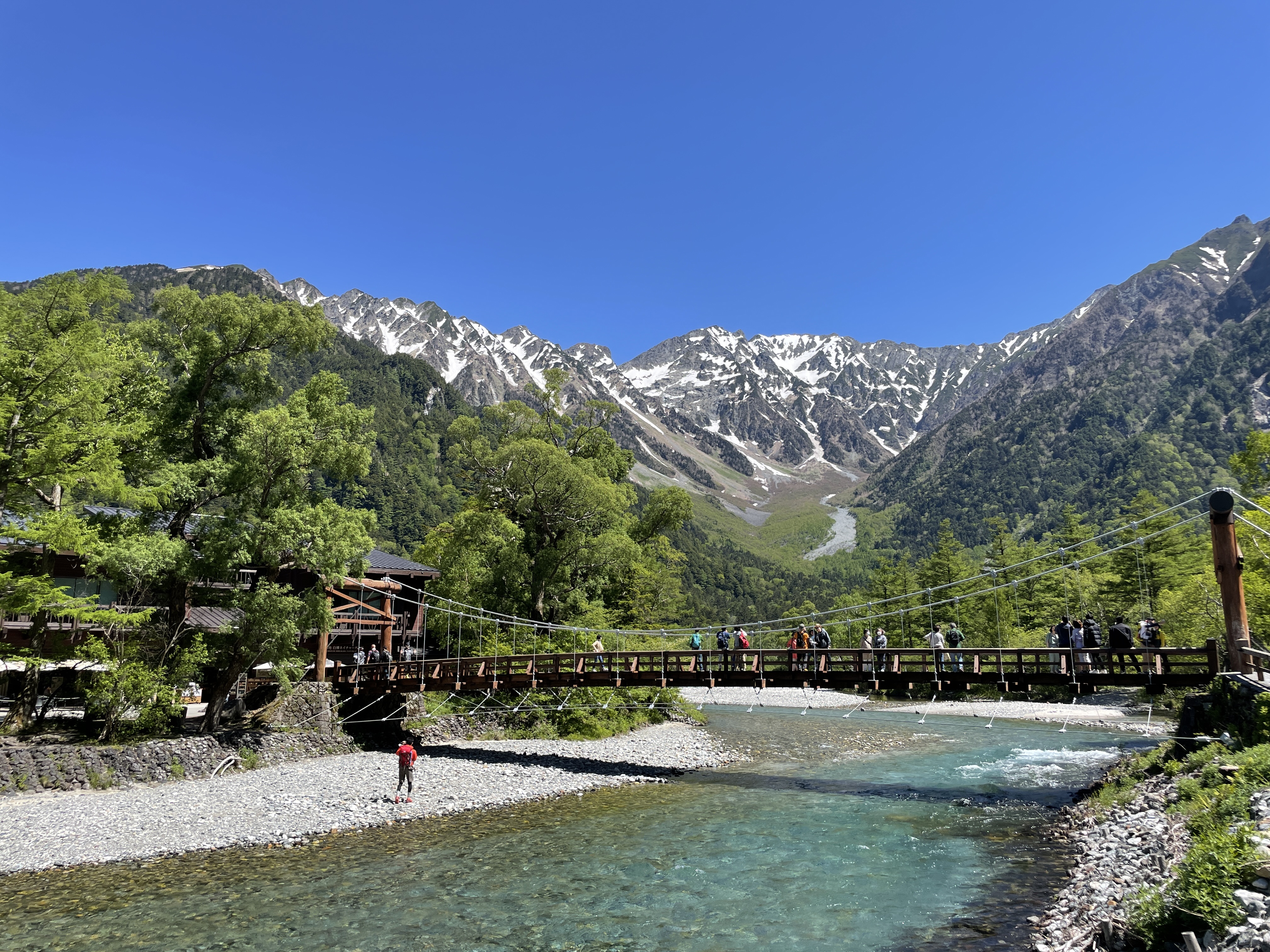 上高地からの穂高連峰